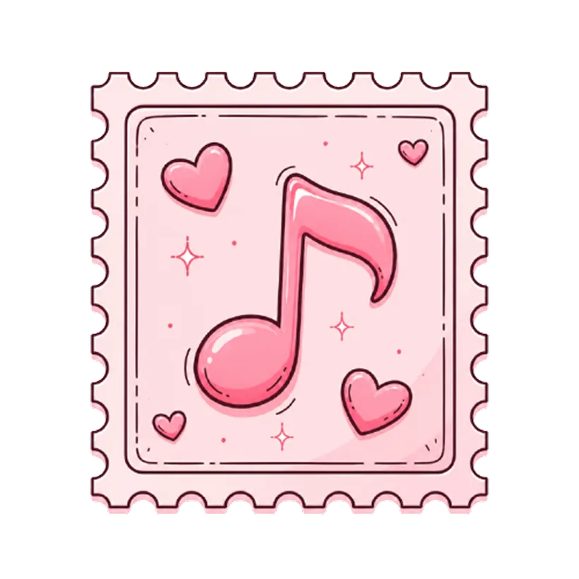 Perangko hadiah musik